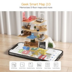 Geek Smart L7 Robot Vacuum Cleaner And Mop, LDS Navigation, Wi-Fi Connected APP,