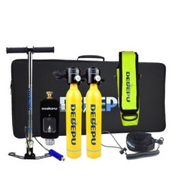 Scuba Respirator Portable 05L Oxygen Cylinder Water Sports Snorkeling Set