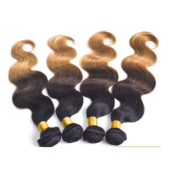 Europe And The United States Sell Three Color Gradient Real Wig Curtain Weft