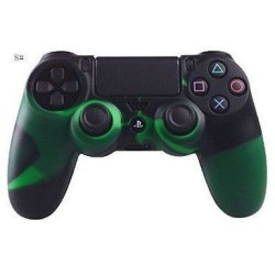 Camouflage Silicone High Quality Protective Skin Case Green Style PS4 Controller
