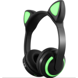 Headphones Wireless Bluetooth Cat Ears  Noise Reduction Live Breathing Lights