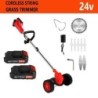 24V Lithium Electric Lawn Mower With Wheels Foreign Trade Exclusive