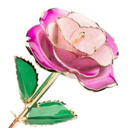 24K Gold-plated Rose Flower...