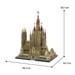 Street View Building Series Barcelona Sagrada Familia Building Block Set Model