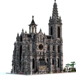 Street View Building Super Cathedral Is Compatible With Puzzle Toys