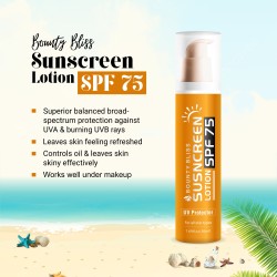 Bounty Bliss Sunscreen Lotion SPF-50 PA+++ Broad Spectrum Protection UVA/UVB/Blue Rays