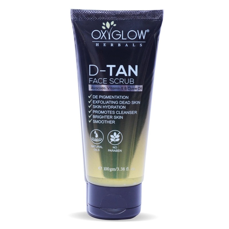 Oxyglow Herbale D-Tan Face Scrub