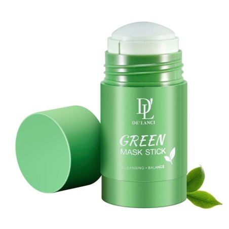Delanci Green Mask For Face Green Tea Purifying Clay Mask