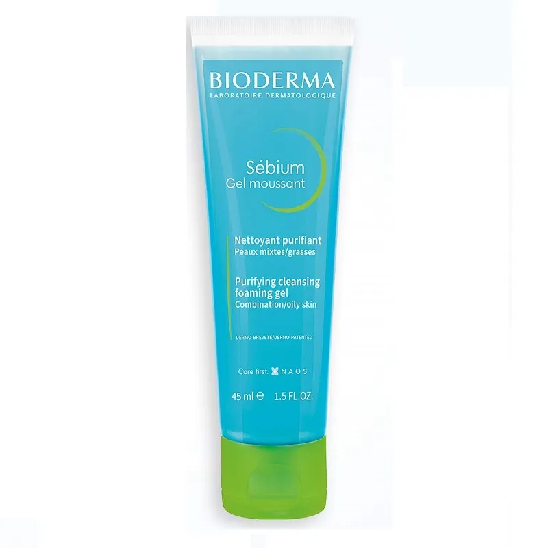 Bioderma Sebium Gel Moussant Purifying Cleansing Foaming Gel Combination/Oily Skin (45Ml)