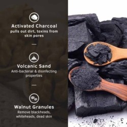 Ustraa Activated Charcoal Face Scrub For Men- 100G