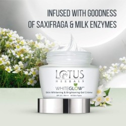 Lotus Herbals Whiteglow Brightening Gel Cream Spf 25, 60 Gms