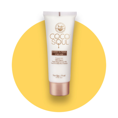 Coco Soul Hand Cream  With Coconut & Ayurveda  Silicones, Mineral Oil, Paraben & Sulphate Free  (75Ml)