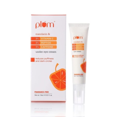 Plum 3% Vitamin C 3% Peptide & 3% Caffeine Eye Cream With Mandarin