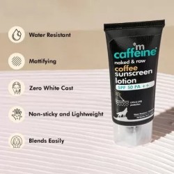 Coffee Lotion Sunscreen Spf 50 Pa++  Repair Uv Damage Zero White Cast & Water Resistant (50Ml)  By Mcaffeine
