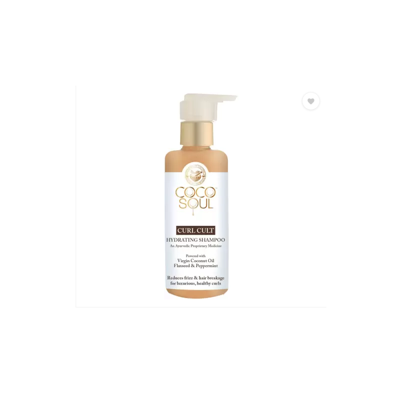 Coco Soul Curl Cult Hydrating Shampoo With Flaxseed & Peppermint (200Ml)