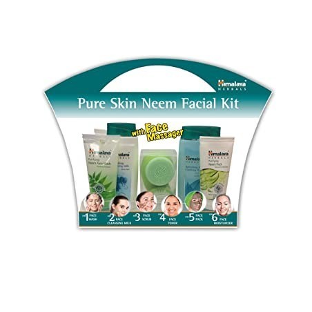 Himalaya Pure Skin Neem Facial Kit With Face Massager