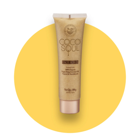 Coco Soul Face Scrub  With Coconut, Sandalwood & Ayurveda (100G)