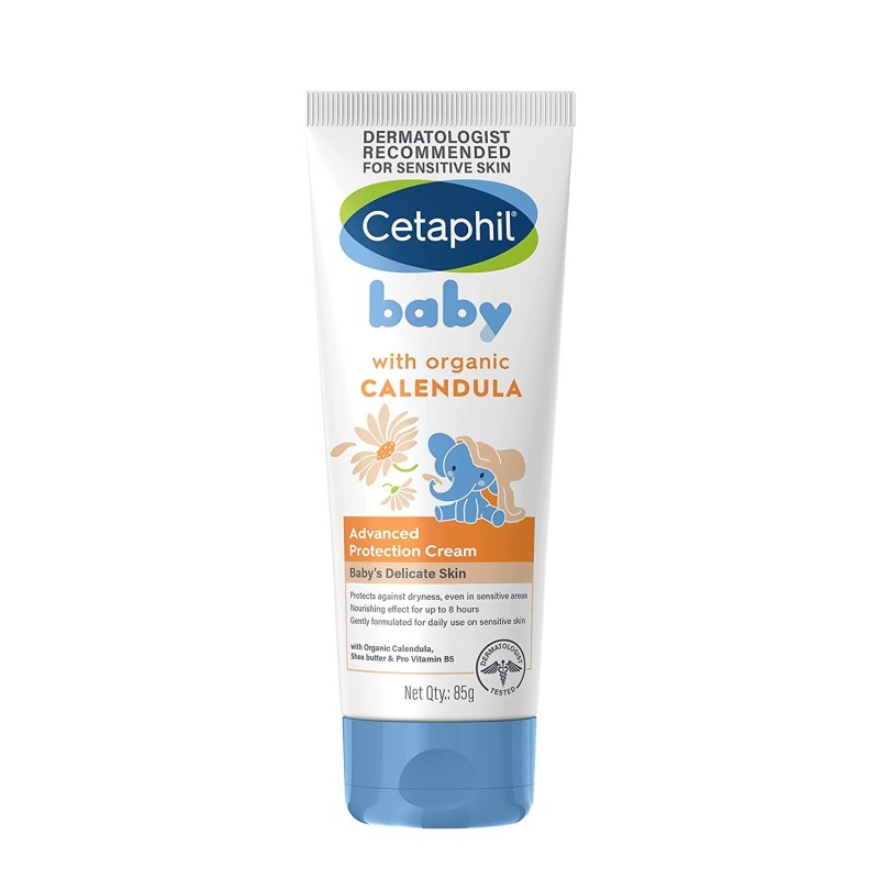 Cetaphil Baby Advanced Protection Moisturizing Cream For Face & Body With Organic Calendula (85Gm)
