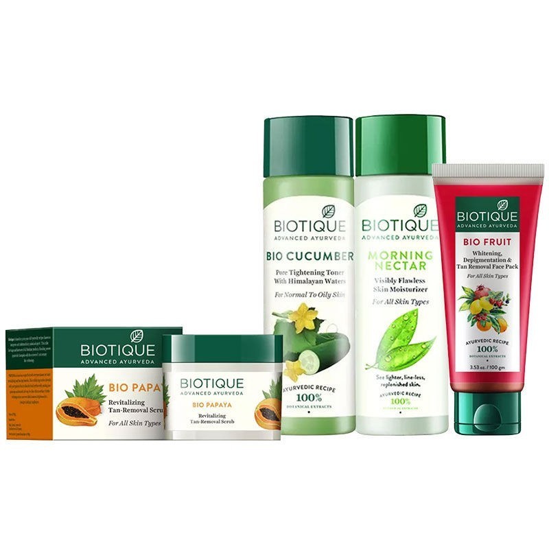 Biotique Bio Complete Skin Care Kit Scrub Toner Pack Moisturizer Best Beauty Products Best Herbal