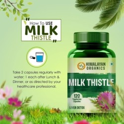 Himalayan Organics Milk Thistle Extract Silymarin 800Mg