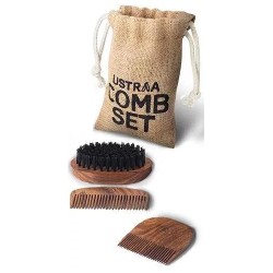 Ustraa'S Beard Comb Set (Set Of 3) - Made Out Of Sheesham Wood - Clean & Detangle Beard