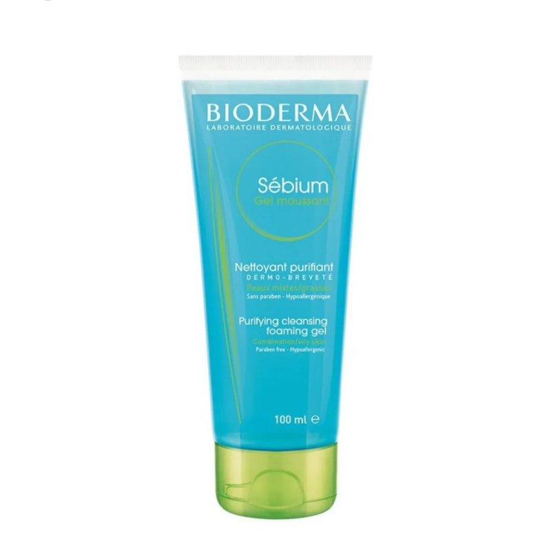 Bioderma Sebium Gel Moussant Purifying Cleansing Foaming Gel Combination/Oily Skin (100Ml)