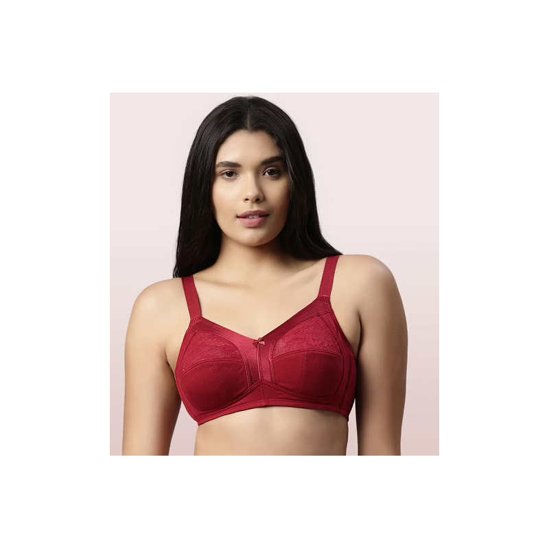 Enamor A014 Super Bra - Supima Cotton, Non-Padded, Wirefree & Full Coverage  40B Black - Roopsons