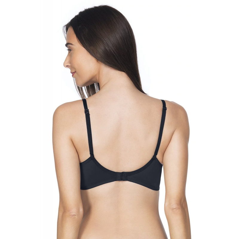 Amante – Smooth Charm Padded Non-Wired T-Shirt Bra Bra10606 – Color – Black  – 01N