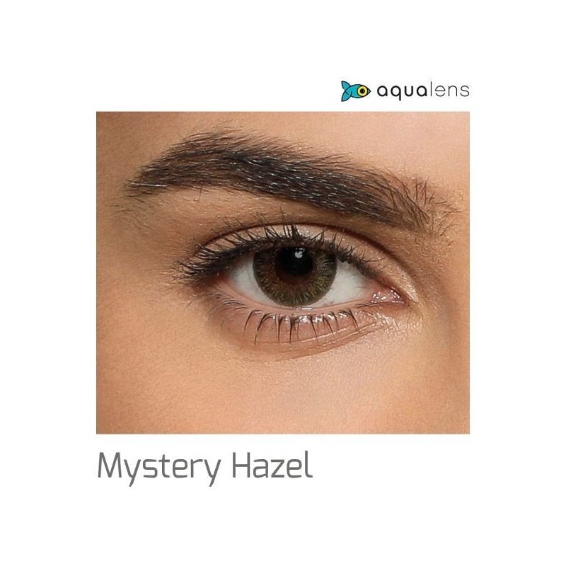 Aquacolor Daily Disposable Soft Colored Contact Lenses With Uv Protection 10 Lens Pack Mystery Hazel