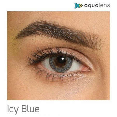 Aquacolor Daily Disposable Soft Colored Contact Lenses With Uv Protection 10 Lens Pack Icy Blue