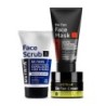 Ustraa Complete Oily Skin Care Kit For Men (Set Of 3): Oil Control Face Wash, Moisturizing Cream, And De-Tan Face Mask