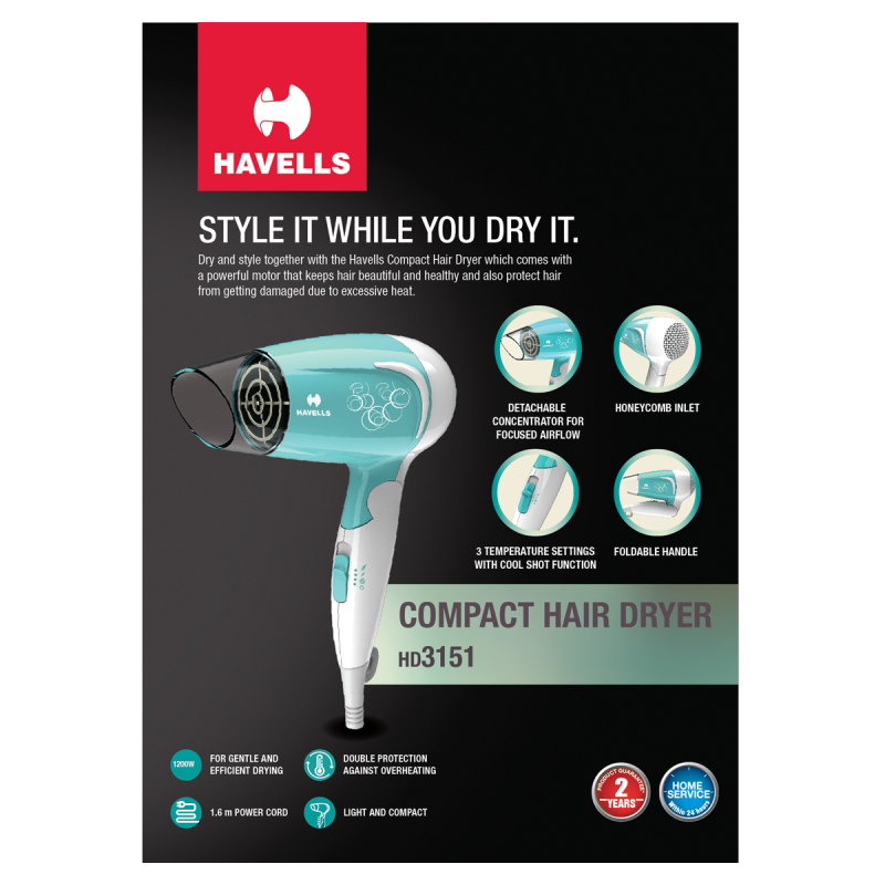 Havells Hair Dryer HD3151 Best Buying guide, Review with Price