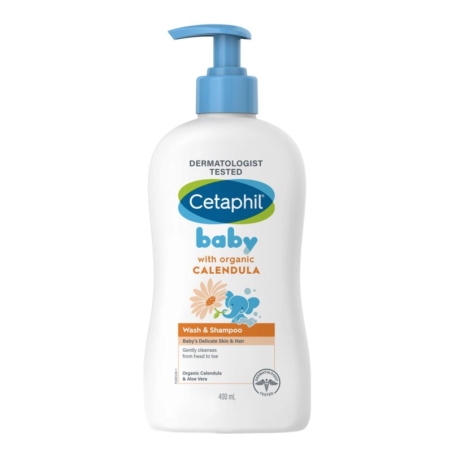 Cetaphil Baby Wash & Shampoo With Organic Calendula (400Ml)