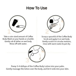Mcaffeine Coffee Deep Body Cleansing Kit Body Scrub Body Wash