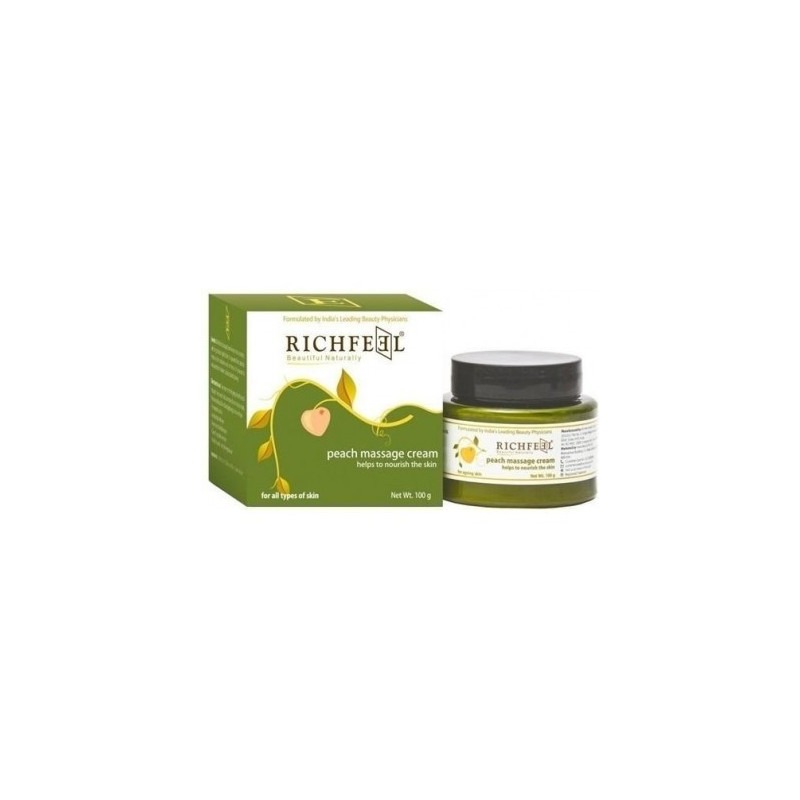 Richfeel Peach Massage Cream Prevents Skin From  Ageing 100Gm
