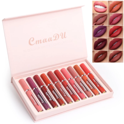 Cmaadu 10 Colors Lipstick Set Liquid Matte Waterproof Makeup Lip Gloss