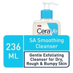Cerave Sa Smoothing Cleanser (236Ml) Face And Body Wash With Salicylic Acid,