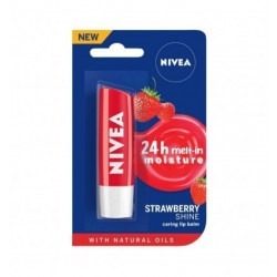 Nivea Lip Balm Fruity Strawberry Shine 4.8 Gm