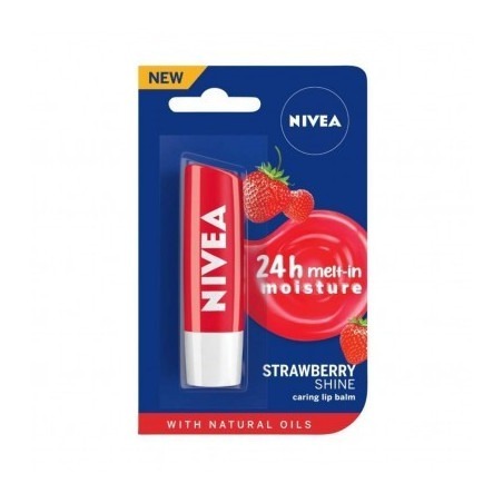 Nivea Lip Balm Fruity Strawberry Shine 4.8 Gm
