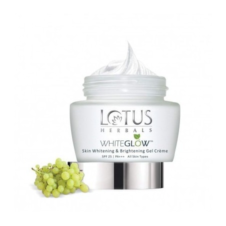 Lotus Herbals Whiteglow Skin Whitening And Brightening Gel Cream SPF-25- 40 Gm