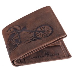 Harley Vintage Brown Rfid Blocking Men's Leather Wallet