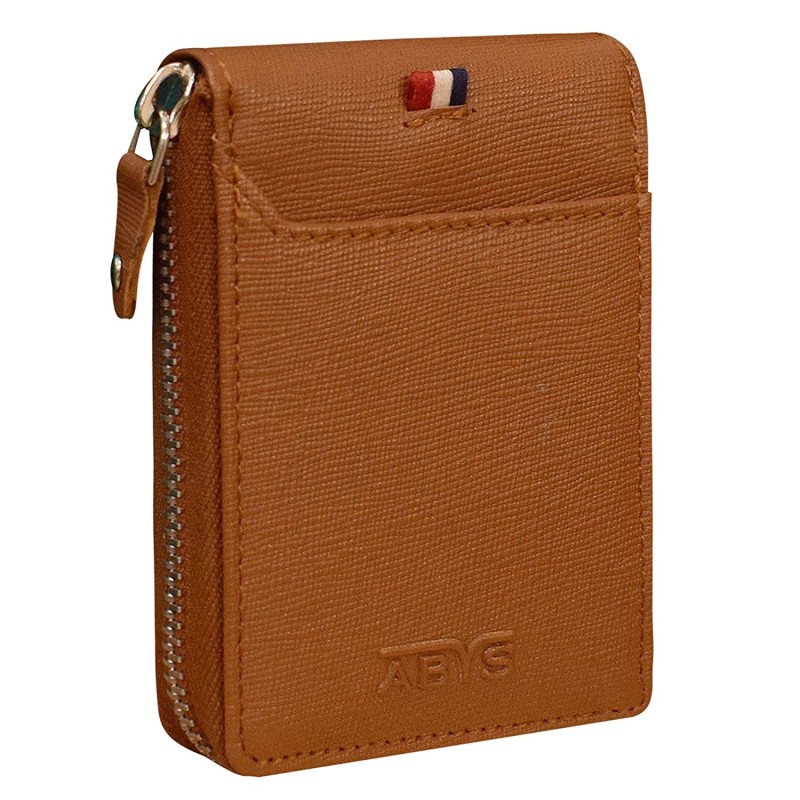 ABYS Genuine Leather Brown ATM Card Holder|Money Purse|Card Case|Debit Card  Holder : Amazon.in: Bags, Wallets and Luggage