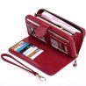 Wallet Clutches For Woman Daily Use Hand Purse Woman Long Bi-fold Zipper Wallet Large Pu Leather