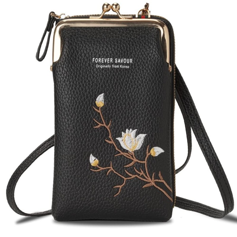 Spencer Mini Cell Phone Purse Small Crossbody Shoulder Bag Smartphone Nylon  Pouch Wallet for Women Girls (4.7