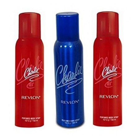 Revlon Charlie Deo Combo Pack Of 3 ( 2 Red & 1 Blue )