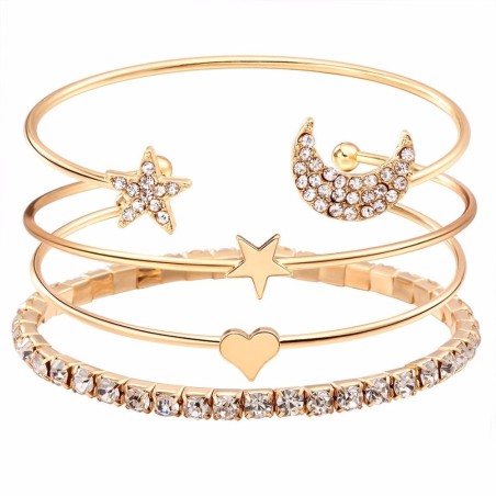 fcity.in - Bangles Bracelets For Women Twinkling Fashionable Fusion Golden