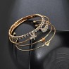 15 Latest Designs Crystal Multilayer Stylish 3-5 pcs Set Charm Bracelets for Women and Girls