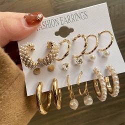 Celebrity Inspired Gold Plated Earrings Combo for Girls and Women