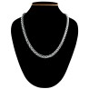 Silver Chain For Boys Men Double Coated Popular Silver Plated Elegant Necklace Stainless Steel