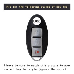 Smart Key Fob Case Soft TPU Cover Compatible with Infiniti EX35 EX37 FX35 FX37 FX45 FX50 Q70 QX50 QX70